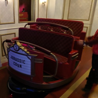 ETF Ride Systems provide the ride vehicles for this attraction.